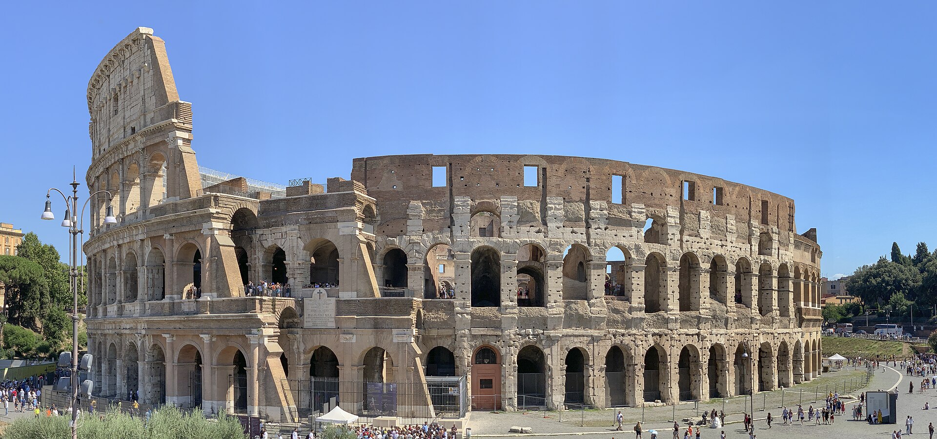 The Colosseum in Rome on a sunny day