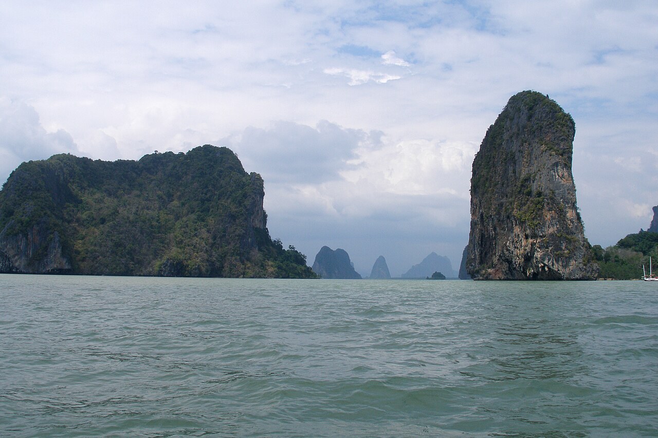 Limestone islands in Phang Nga Bay near Phuket