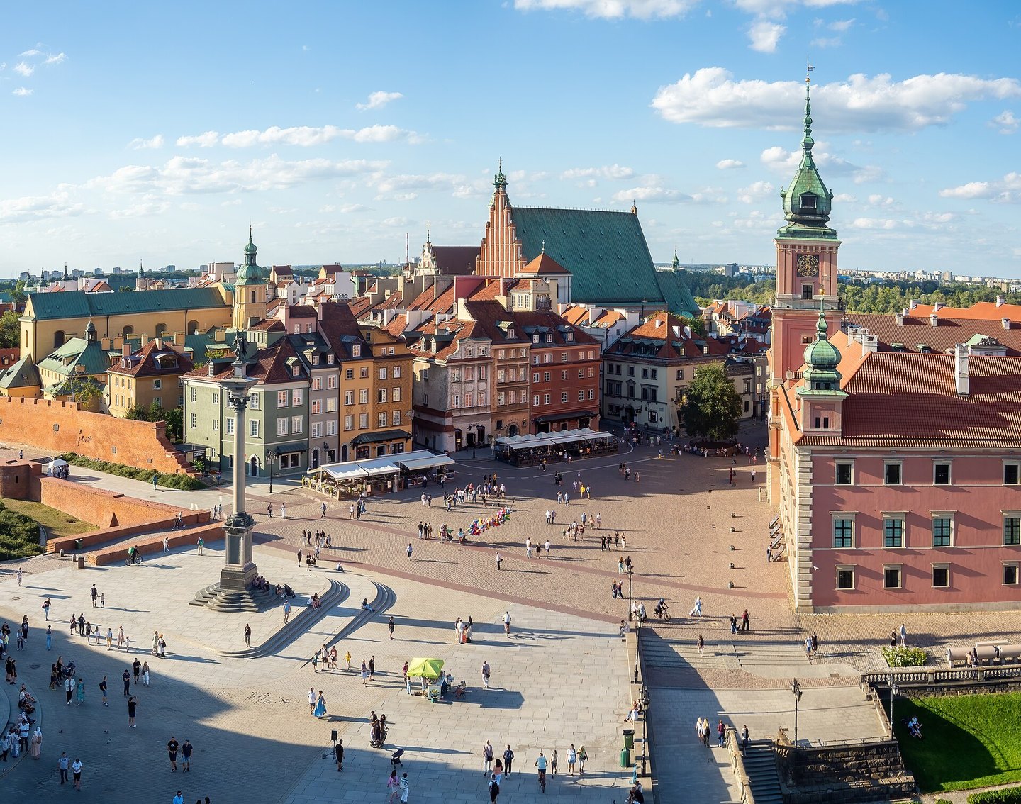 Castle Square in Warsaw Old Town